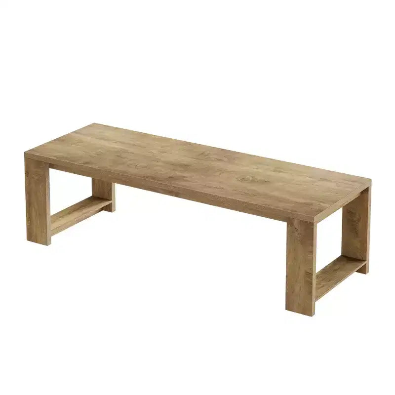 Table de salle à manger spacieuse de 86,61 po, bureau multifonctionnel robuste à pieds larges avec assemblage facile
