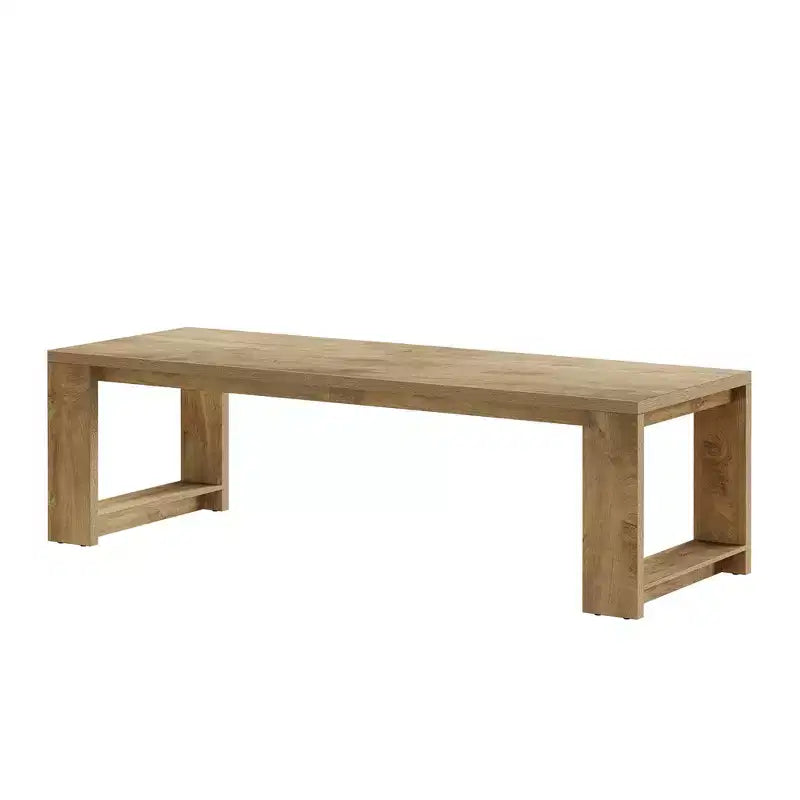 Table de salle à manger spacieuse de 86,61 po, bureau multifonctionnel robuste à pieds larges avec assemblage facile