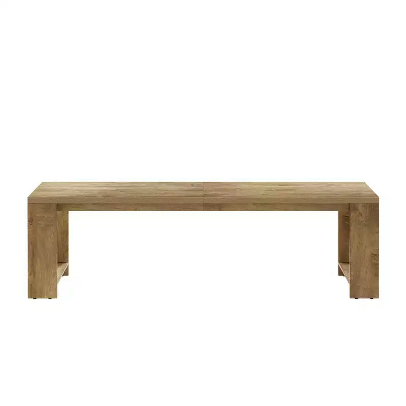 Table de salle à manger spacieuse de 86,61 po, bureau multifonctionnel robuste à pieds larges avec assemblage facile