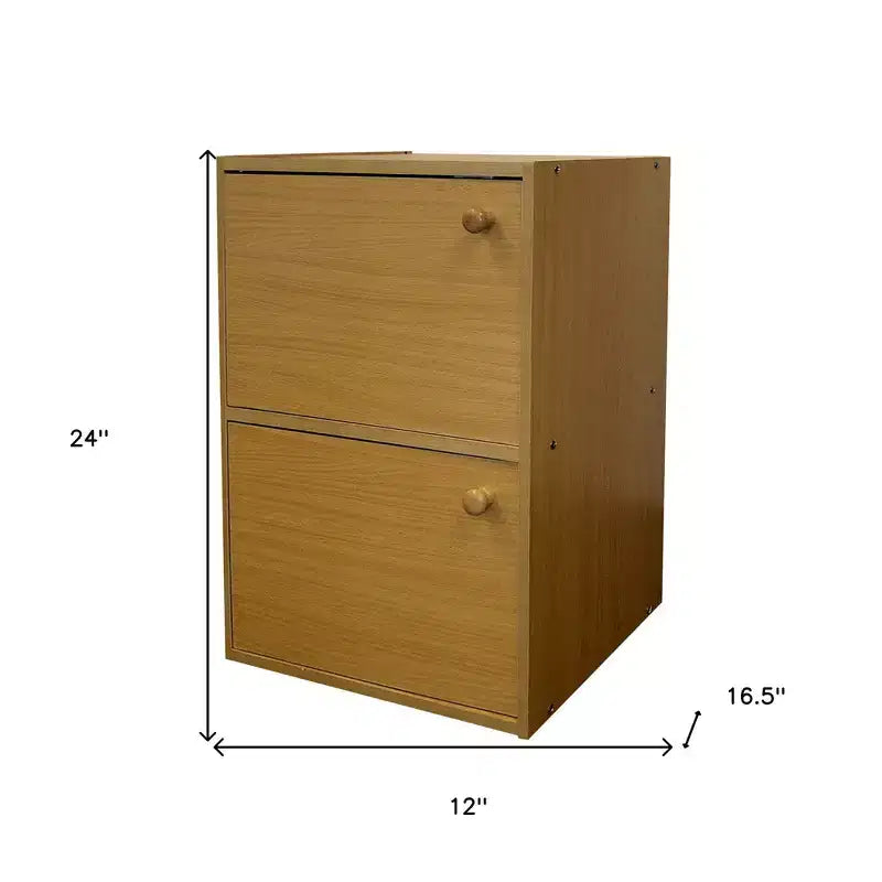 Bibliothèque en bois naturel 24 cases