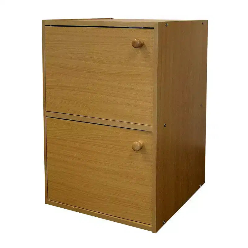 Bibliothèque en bois naturel 24 cases