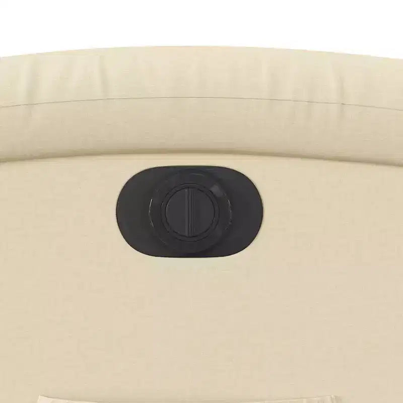 Fauteuil Inclinable Électrique avec Releveur - Tissu Crème, Repose-Pieds et Dossier Motorisés, Rembourrage Confortable, Siège de Cinéma Maison