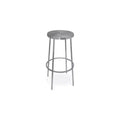 Meridian Furniture,Tyson Silver Iron Bar Stool
