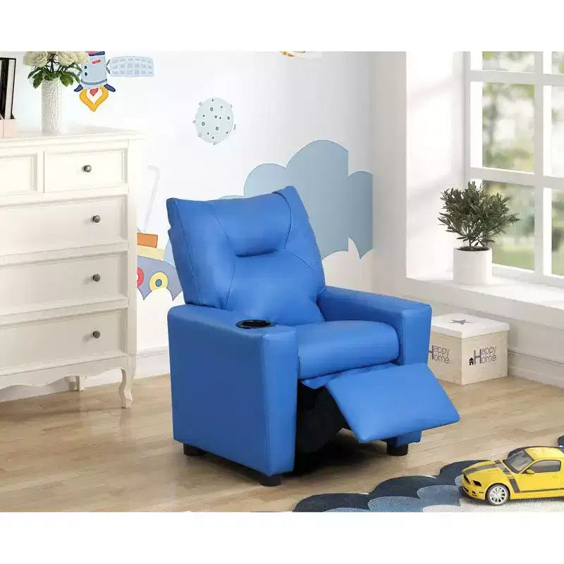 Fauteuil inclinable pour enfants 23W avec porte-gobelet et repose-pieds