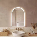 JIONJOY Anti-Fog LED Bathroom Mirror with Frame, 3 Light Colors & Dimmable Brightness for Bathroom Vanity