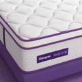 Sersper 8 Euro Top Memory Foam Spring Hybrid Mattress - Compatible with Platform Bed, Box Spring, or Slat Base